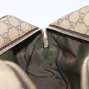 GUCCI GG Supreme Hand Bag PVC Beige Gold 211125 Auth 197233-19
