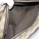 GUCCI GG Supreme Hand Bag PVC Beige Gold 211125 Auth 197233-21
