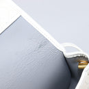 Christian Dior Honeycomb Canvas Shoulder Bag PVC White Gold Auth 197242A-11