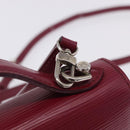 LOUIS VUITTON Epi Monceau 28 Hand Bag Fuchsia pink LV Auth 197243A-20