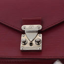 LOUIS VUITTON Epi Monceau 28 Hand Bag Fuchsia pink LV Auth 197243A-21