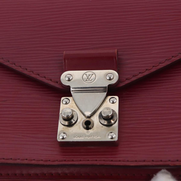 LOUIS VUITTON Epi Monceau 28 Hand Bag Fuchsia pink LV Auth 197243A