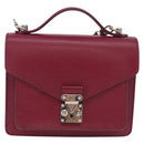 LOUIS VUITTON Epi Monceau 28 Hand Bag Fuchsia pink LV Auth 197243A-13