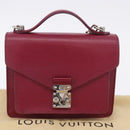 LOUIS VUITTON Epi Monceau 28 Hand Bag Fuchsia pink LV Auth 197243A-12