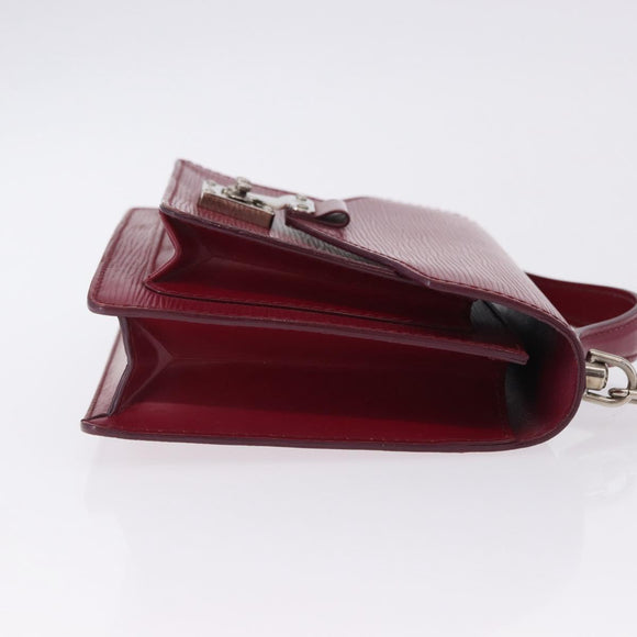 LOUIS VUITTON Epi Monceau 28 Hand Bag Fuchsia pink LV Auth 197243A