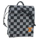 LOUIS VUITTON Damier Distorted Steamer XS Bag Black N60453 LV Auth 197245SM-1