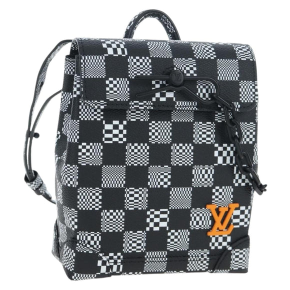 LOUIS VUITTON Damier Distorted Steamer XS Bag Black N60453 LV Auth 197245SM