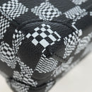 LOUIS VUITTON Damier Distorted Steamer XS Bag Black N60453 LV Auth 197245SM-17