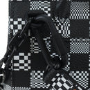 LOUIS VUITTON Damier Distorted Steamer XS Bag Black N60453 LV Auth 197245SM-19