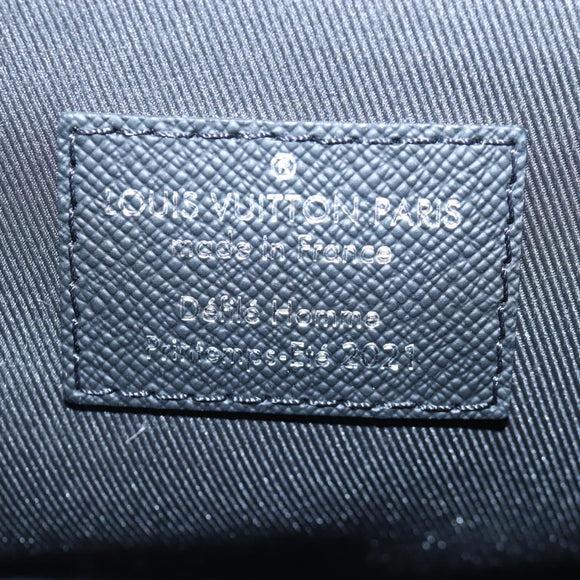 LOUIS VUITTON Damier Distorted Steamer XS Bag Black N60453 LV Auth 197245SM