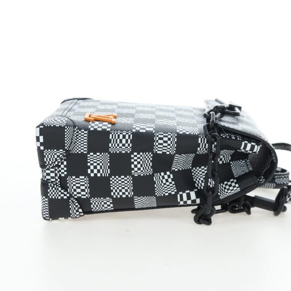 LOUIS VUITTON Damier Distorted Steamer XS Bag Black N60453 LV Auth 197245SM