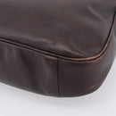 GUCCI Bamboo Shoulder Bag Leather 2way Brown Gold 001 2123 1577 Auth 197247-17