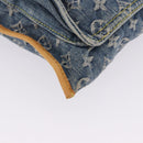 LOUIS VUITTON Monogram Denim Flat shopper Tote Bag Blue M95018 LV Auth 197248V-10