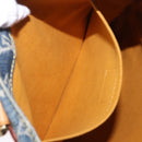 LOUIS VUITTON Monogram Denim Flat shopper Tote Bag Blue M95018 LV Auth 197248V-20
