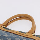 LOUIS VUITTON Monogram Denim Flat shopper Tote Bag Blue M95018 LV Auth 197248V-8