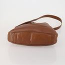 GUCCI Bamboo Shoulder Bag Leather 2way Brown Gold Auth 197250-5