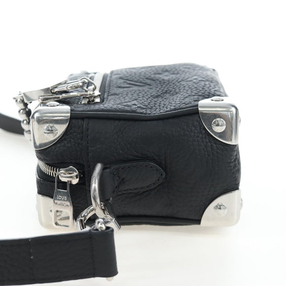 LOUIS VUITTON Monogram Taurillon Clemence Mini Soft Trunk M25927 Auth 197251SAM