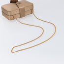 LOEWE Chain Shoulder Bag Satin Beige Gold Auth 197254-7