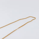LOEWE Chain Shoulder Bag Satin Beige Gold Auth 197254-8
