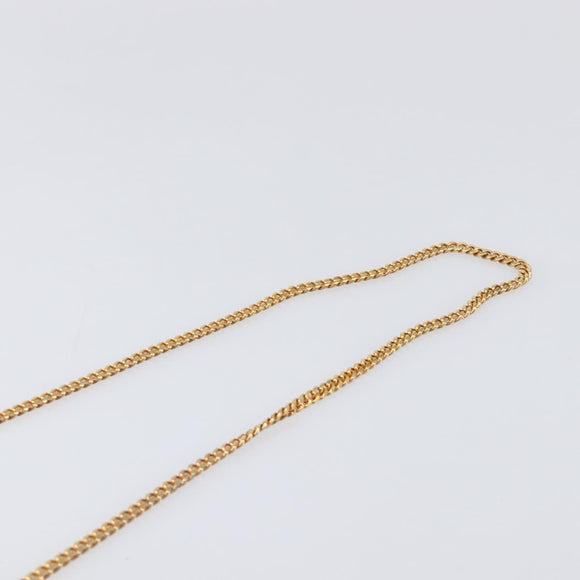 LOEWE Chain Shoulder Bag Satin Beige Gold Auth 197254