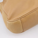 GUCCI Bamboo Shoulder Bag Suede 2way Beige Gold 001 1014 1638 0 Auth 197255-15