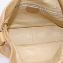 GUCCI Bamboo Shoulder Bag Suede 2way Beige Gold 001 1014 1638 0 Auth 197255-17