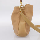 GUCCI Bamboo Shoulder Bag Suede 2way Beige Gold 001 1014 1638 0 Auth 197255-4