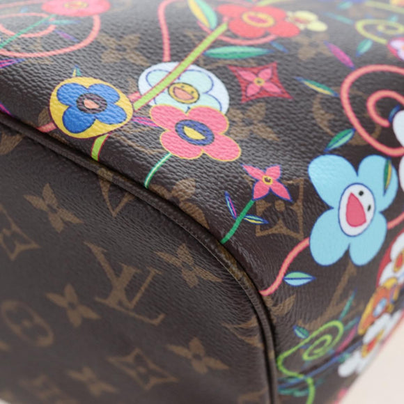 LOUIS VUITTON Monogram Flower Neverfull MM Tote Bag M13271 LV Auth 197257SM