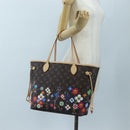 LOUIS VUITTON Monogram Flower Neverfull MM Tote Bag M13271 LV Auth 197257SM-37