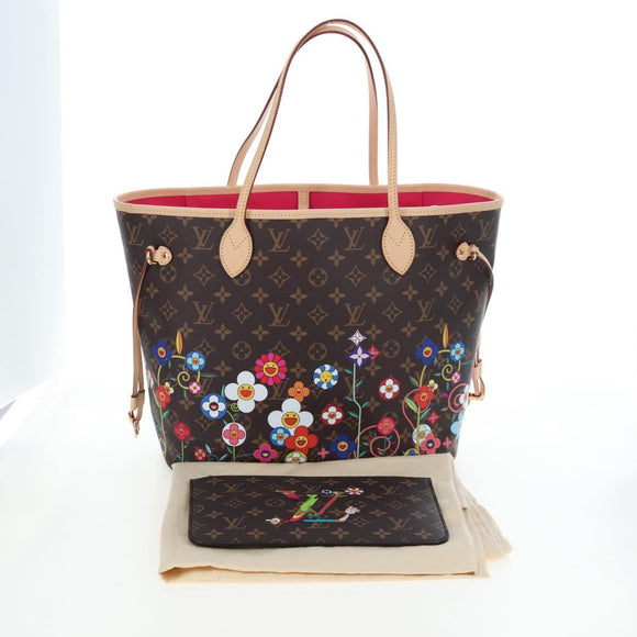 LOUIS VUITTON Monogram Flower Neverfull MM Tote Bag M13271 LV Auth 197257SM