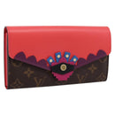 LOUIS VUITTON Monogram Totem Portefeuille Sarah Long Wallet M61348 Auth 197259M-1