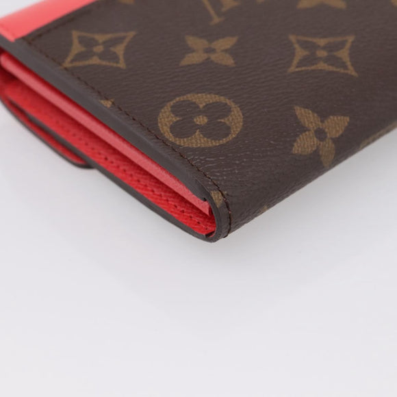 LOUIS VUITTON Monogram Totem Portefeuille Sarah Long Wallet M61348 Auth 197259M
