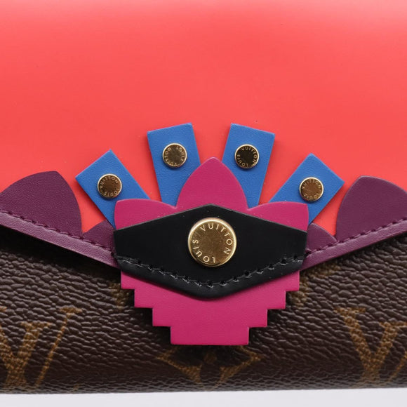 LOUIS VUITTON Monogram Totem Portefeuille Sarah Long Wallet M61348 Auth 197259M