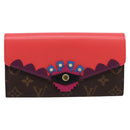 LOUIS VUITTON Monogram Totem Portefeuille Sarah Long Wallet M61348 Auth 197259M-13
