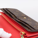 LOUIS VUITTON Monogram Totem Portefeuille Sarah Long Wallet M61348 Auth 197259M-23