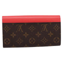 LOUIS VUITTON Monogram Totem Portefeuille Sarah Long Wallet M61348 Auth 197259M-2