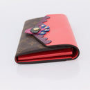 LOUIS VUITTON Monogram Totem Portefeuille Sarah Long Wallet M61348 Auth 197259M-4