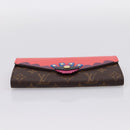 LOUIS VUITTON Monogram Totem Portefeuille Sarah Long Wallet M61348 Auth 197259M-6