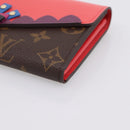 LOUIS VUITTON Monogram Totem Portefeuille Sarah Long Wallet M61348 Auth 197259M-7