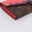LOUIS VUITTON Monogram Totem Portefeuille Sarah Long Wallet M61348 Auth 197259M-14