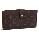 LOUIS VUITTON Monogram Continental Clutch Wallet T61217 LV Auth 197260-1