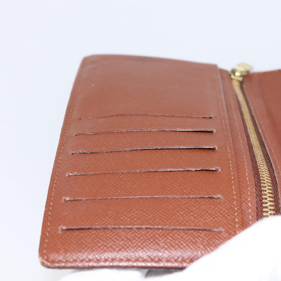 LOUIS VUITTON Monogram Continental Clutch Wallet T61217 LV Auth 197260