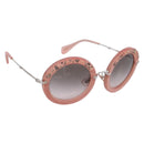 Miu Miu Sunglasses Metal Pink Auth 197261M-1