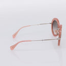 Miu Miu Sunglasses Metal Pink Auth 197261M-3