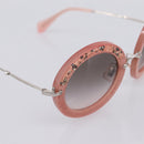 Miu Miu Sunglasses Metal Pink Auth 197261M-7