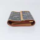 LOUIS VUITTON Monogram Multicolor Porte Tresor Wallet Black M92658 Auth 197263A-3