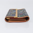 LOUIS VUITTON Monogram Multicolor Porte Tresor Wallet Black M92658 Auth 197263A-4