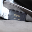 FENDI Chain Shoulder Bag Suede 2way Brown Gold Auth 197273SAV-19