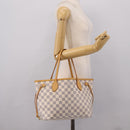 LOUIS VUITTON Damier Azur Neverfull PM Tote Bag N41362 LV Auth 197274V-25