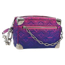LOUIS VUITTON Taurillon Clemence Illusion Mini Soft Trunk M81219 Auth 197276SM-1